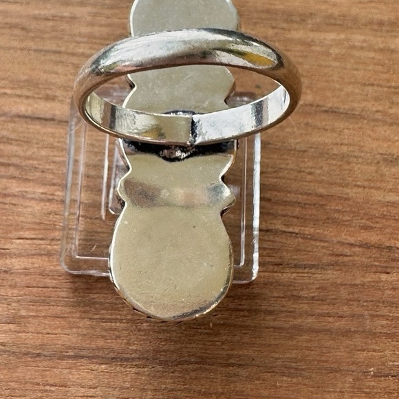 🌙 Triple Rainbow Moonstone Ring ✦ 925 Sterling Silver ✦ Handmade Ethereal Glow - Picture 5 of 10